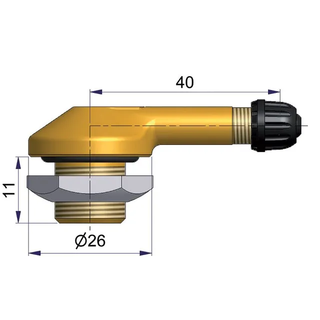 Ventil 11/40Mm Ø16Mm 