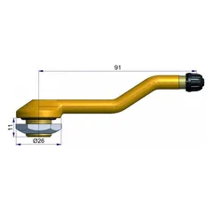 Ventil 14/87Mm Ø16Mm