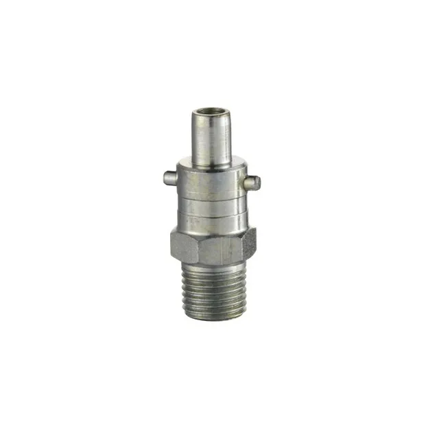 Nippel Stål 1/4" Utv.Gj 