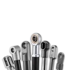 Stabilus endestykke 8 mm hull(M8) 17 mm