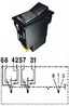 SWF Bryter 2 Trinn 2Xglider 24V(A)