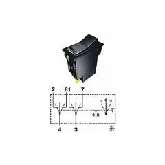 SWF Bryter 2 Trinn Fjær 12Volt (C)