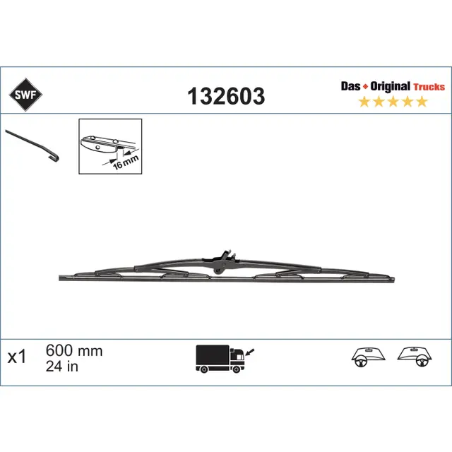Valeo 600 mm Original Trucks 