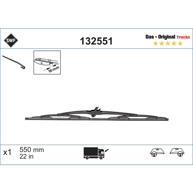 Valeo 550 mm Original Trucks 