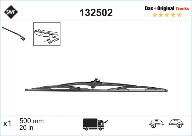 Valeo 500 mm Original Trucks 