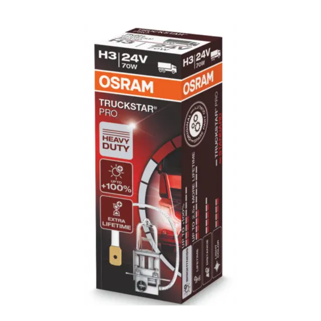 Osram H3 70W 24V Pk22S Truckstar Pro 