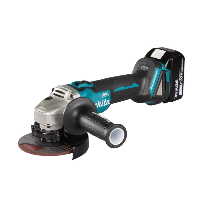 Makita vinkelsliper DGA506RTJ 18V 125 mm, 2 x 5Ah-batterier 
