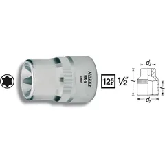 Hazet Pipe 900-E20 1/2 tomme firkantdrev utv. TORX® | NV E2