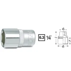 Hazet Pipe 850A-3/16 6-kant 1/4 tomme firkantdrev | NV 3/16"