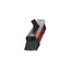 VIKAN verkstedkost 665 mm Stiv PVC-bust, gjenger, sort