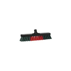 VIKAN verkstedkost 400 mm Stiv PVC-bust, gjenger, sort