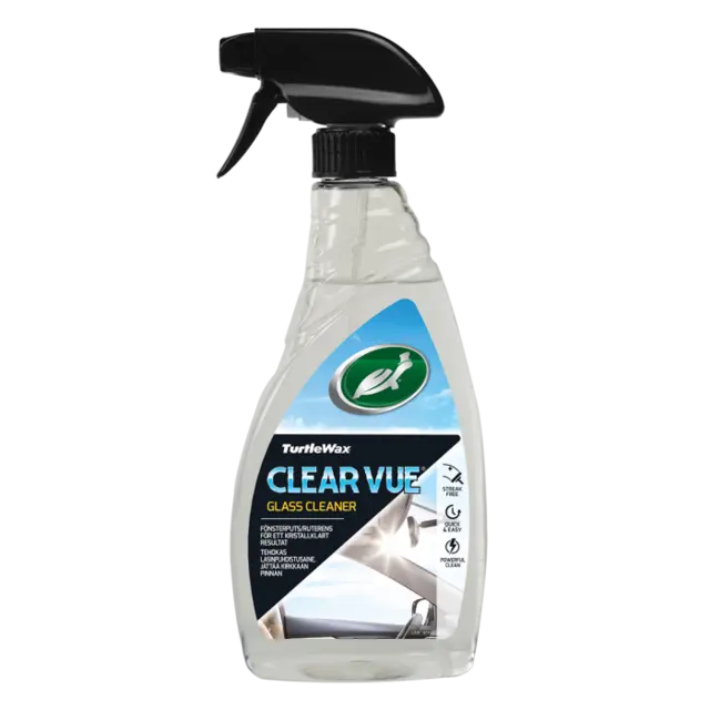 Turtle Wax ClearVue glassrens 500 ml Til innvendige og utvendige glassflater 