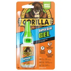 Gorilla Super Glue Gel superlim 15 g Gel for kontrollert påføring
