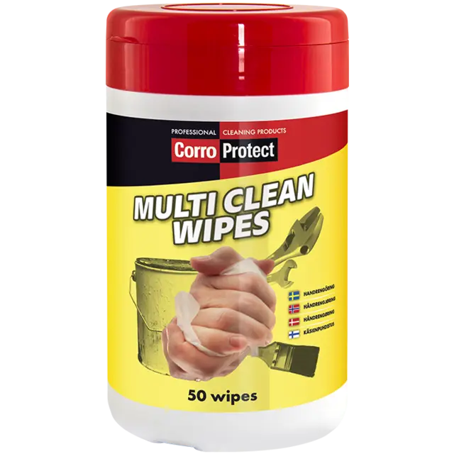 CorroProtect Multi Clean Wipes 50 stk Rengjøringsservietter til hendene 