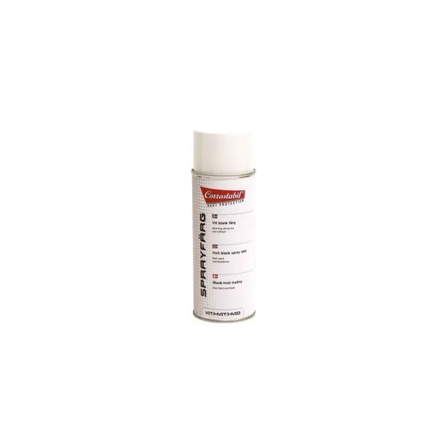 CorroProtect spraylakk hvit blank 400 ml, glansgrad 90 