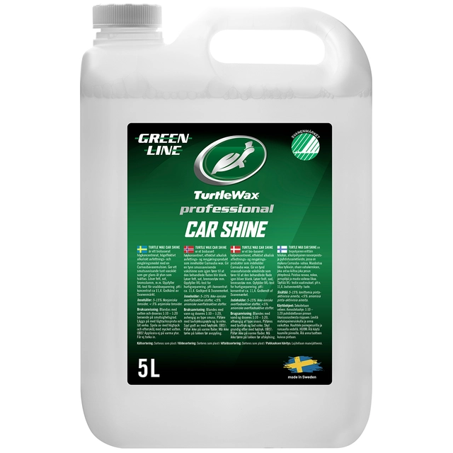 Turtle Wax Pro Car Shine 5 l Greenline avfetting med karnaubavoks 