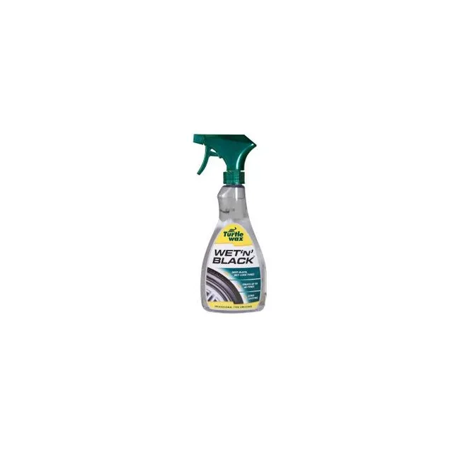 Turtle Wax Wet'N Black dekkglans 500 ml Gir dekkene en blank, svart finish 