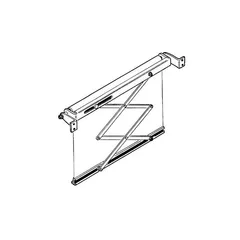 Solskjermgardin sort 720X580 mm