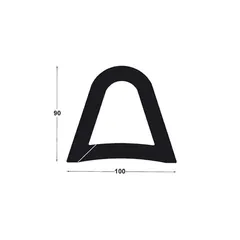 G.fender B100 x H90 x L2600 mm