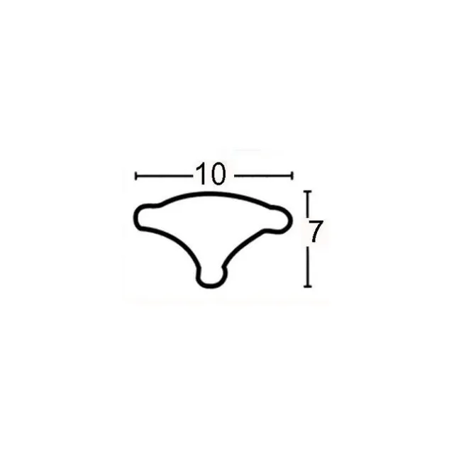 Infraplast kilelist 10 mm sort (30M) 
