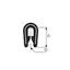 Kantlist U-profil, 5 mm, 50 m
