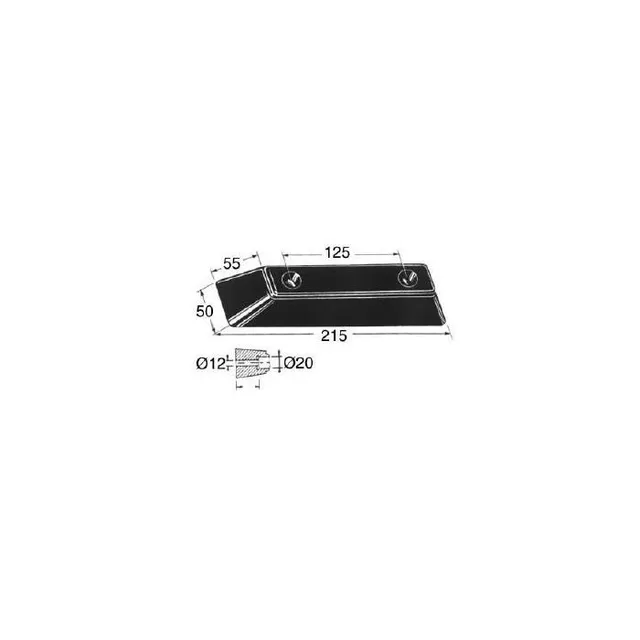 G.buffer 215X50X55 mm 