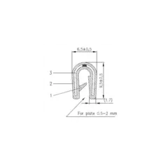 Kantlist U0.8-2 mm (100M) PVC
