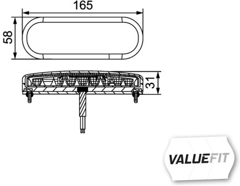 Hella Bak-/brems-/blinklykt SBBL MD12/24V 2SD 