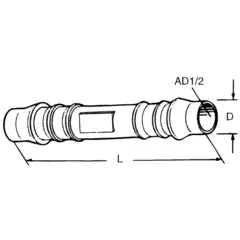 Plastskjøt Rett 5Mm