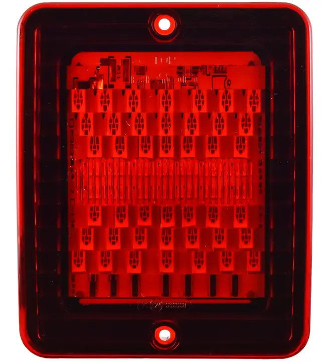 LED Bak/bremselykt Rød 12/24V For Gummihus 