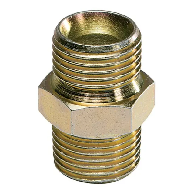 Nippel G 1/2" x G 1/2" Utvendige gjenger i begge ender 