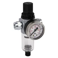 Trykkregulator med kondensavløp Manometer og G 1/4" innvendig