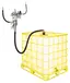 Veggmontert oljepumpesett for IBC 5:1, 45 l/min, sugerør 1260 mm