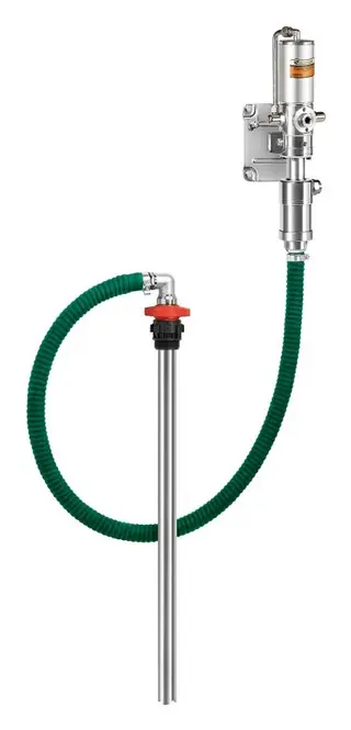 Veggmontert pumpesett i rustfritt Trykkforhold 1:1, 30 l/min 