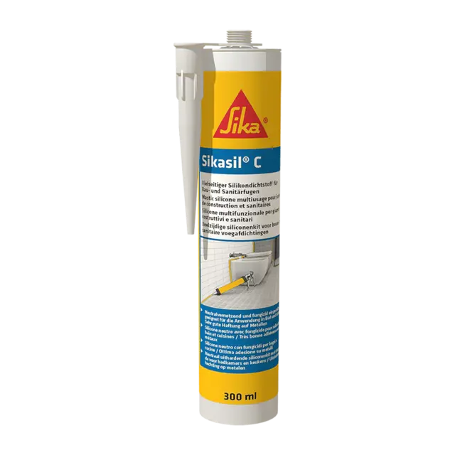 Sika Sikasil-C Silikon Sort 300 Ml 