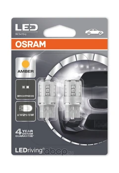 Osram W21/5W W3X16Q 12V Gul Led M2