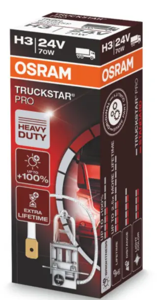 Osram H3 70W 24V Pk22S Truckstar Pro 
