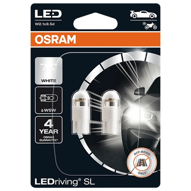 Osram 1W 12V W5W W2.1X9.5D Led 6000K 