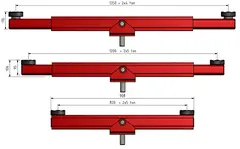 Nenab justerbart løfteåk 8 t 1350 mm 10 t ved løftebredde inntil 1200 mm