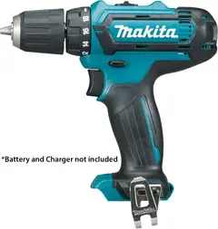 Makita bormaskin DF331DZ 10,8V 10 mm chuck, uten batteri og lader