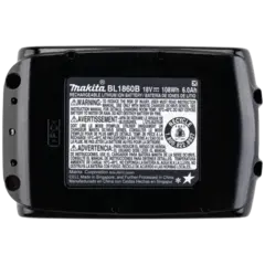 Makita batteri BL1860B 18V 6,0Ah Li-ion, batteriindikator, kartong