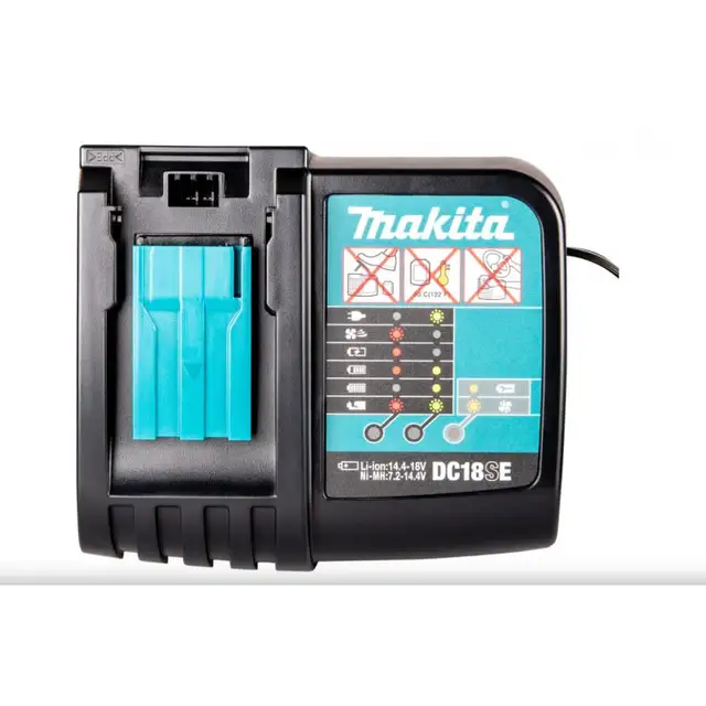 Makita billader DC18SE 12/24V Til batterier =18V, 170 x 125 x 245 mm 
