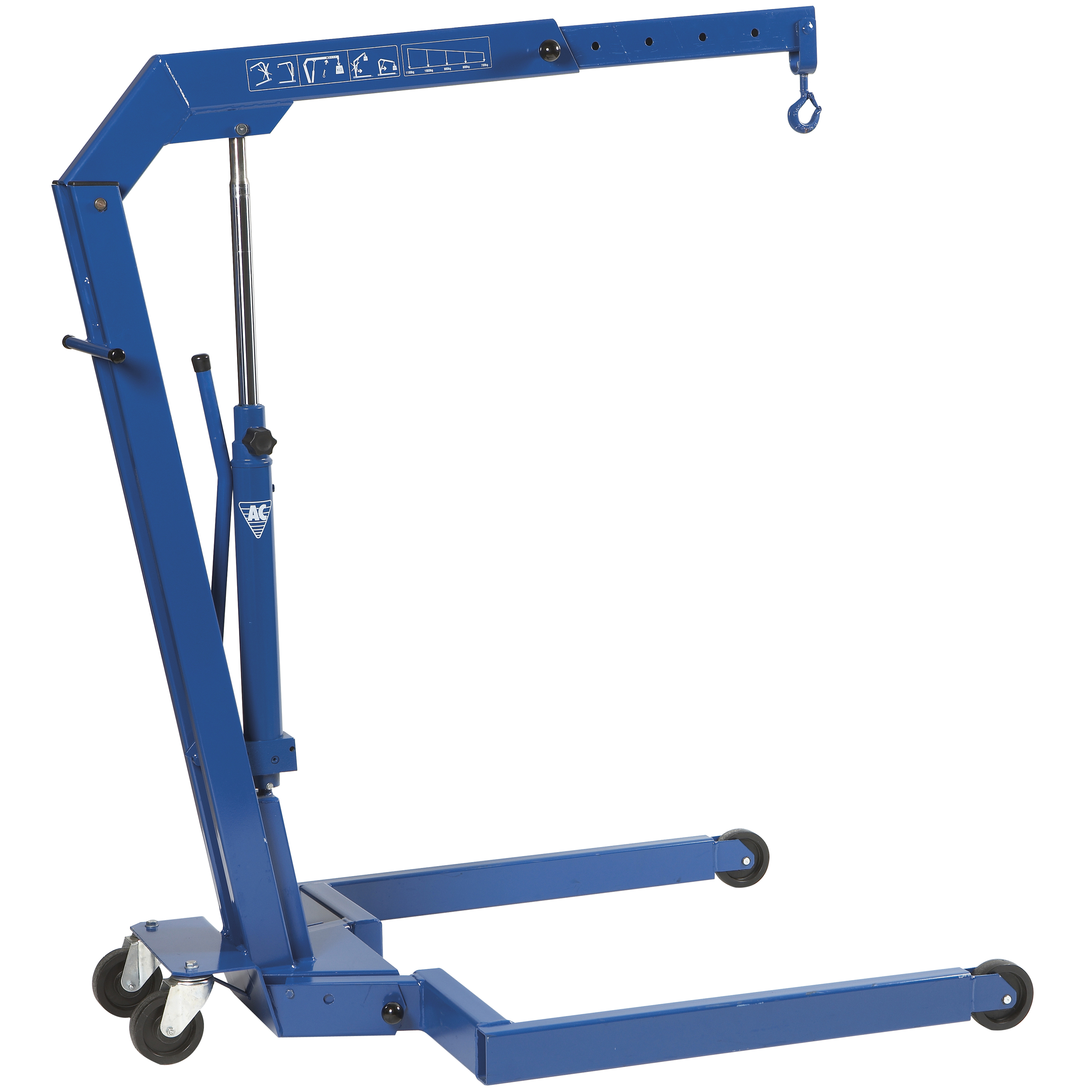 AC Hydraulic Kran 1,1 tonn for EUR-pall sammenleggbar