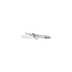 Dørlås 16 mm innfelt RF304 29 mm