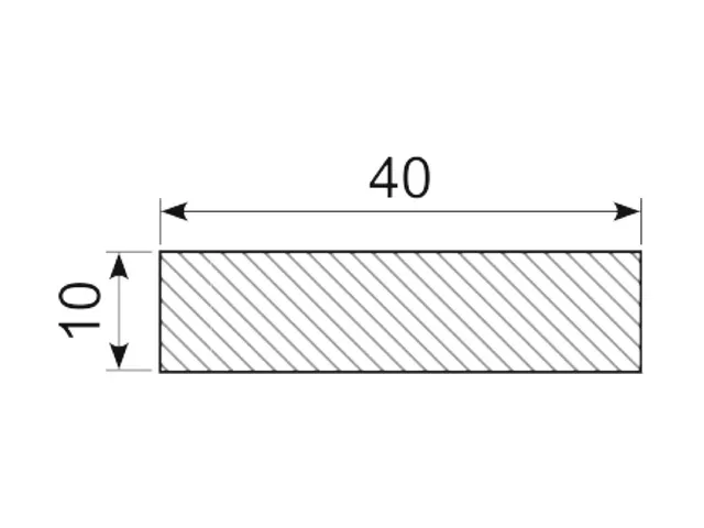 Tetningslist EPDM, 40 x 10 mm 