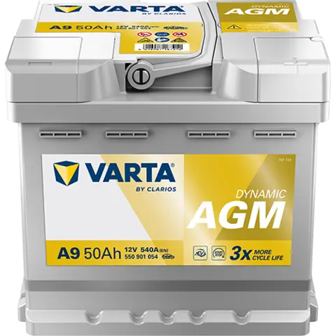 50AH`540CCA A9 AGM POL 0 