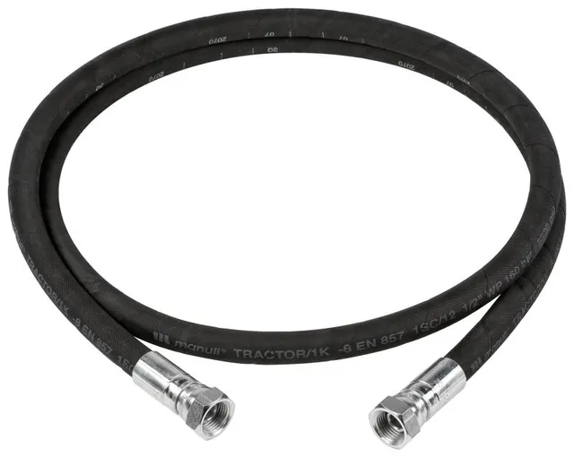 Oljeslange 1/2" 2 m 150 bar, forsinkede stålkoblinger 