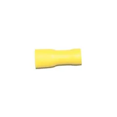 Abiko flatstikker 6,3 mm helisolert gul A4607FLF