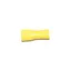 Abiko flatstikker 6,3 mm helisolert gul A4607FLF