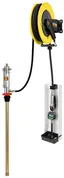 Veggmontert oljepumpe med trommel 5:1, 18 l/min, fat 180-220 kg
